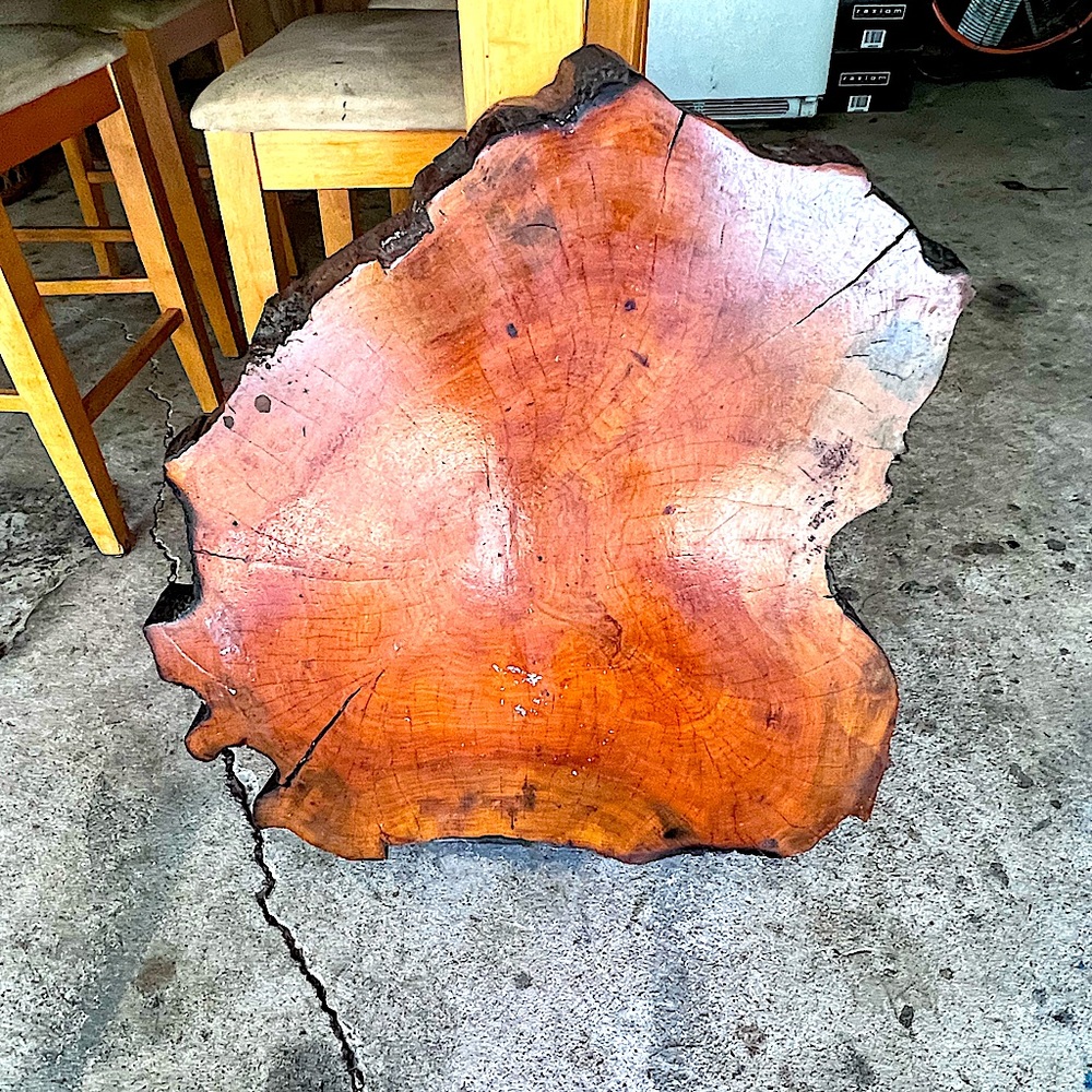 Lacquered and stained wood table top